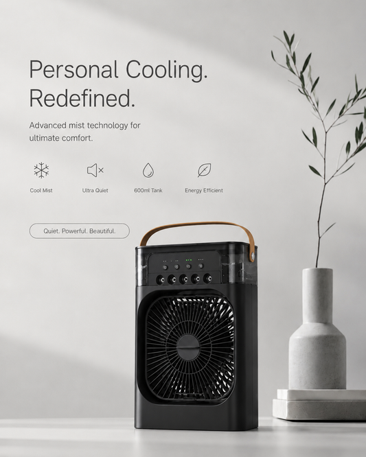 Ventilador portátil con agua